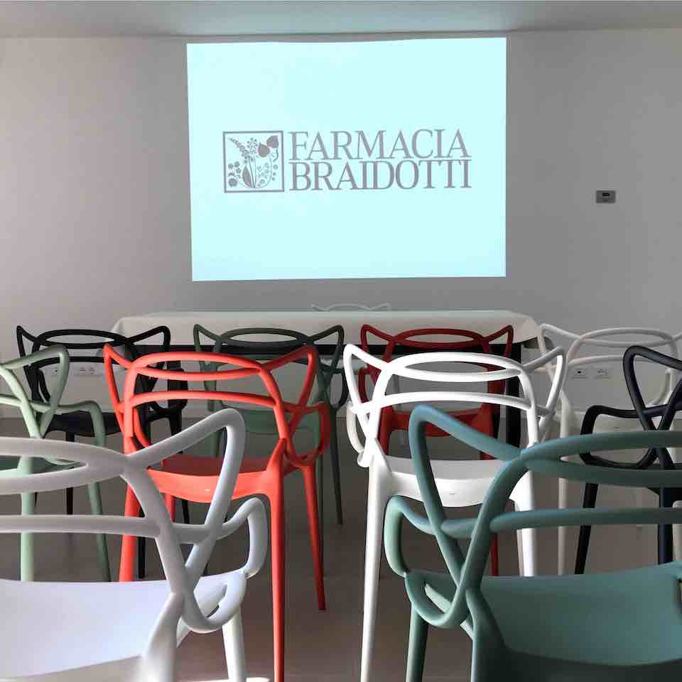 Foto della sala incontri della Farmacia Braidotti